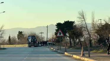 Erbaa'da zift yüklü tırın dorsesinde 2 kaçak göçmen yakalandı