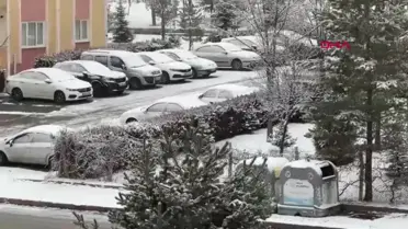 Sivas'ta Kar Yağışı Etkili Olmaya Başladı