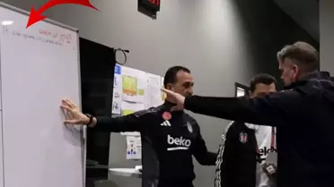 Maçtan günler sonra ortaya çıktı! Beşiktaş taktik tahtasında dikkat çeken yazı