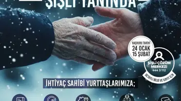 Şişli Belediyesi'nden Kış Desteği Uygulaması