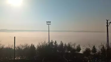 Hevsel Bahçeleri Sis Tabakasıyla Kayboldu