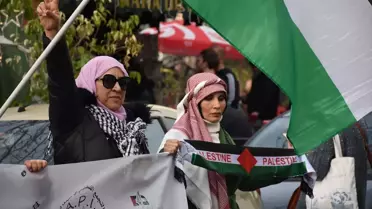 İtalya'da Filistin'e Destek Yürüyüşü