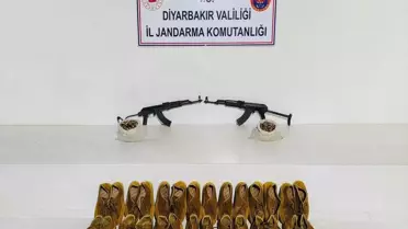 Lice'de Gömülü Silah ve Mühimmat Ele Geçirildi