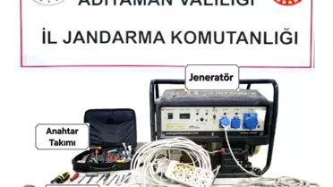 Adıyaman'da Kablo Hırsızları Yakalandı