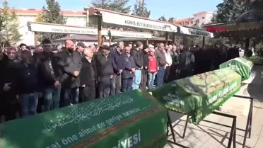 Konya'da Aile İçi Katliam: Dört Kişi Yan Yana Toprağa Verildi
