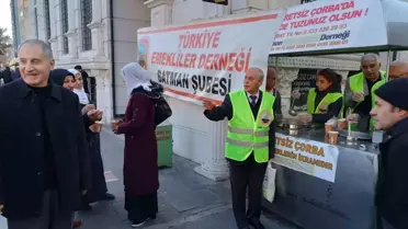 Batman'da Ücretsiz Çorba Dağıtımı