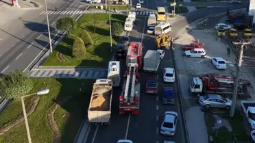 Düzce'de İtfaiye Tatbikatı: Sürücüler Fermuar Sistemine Uyum Gösterdi