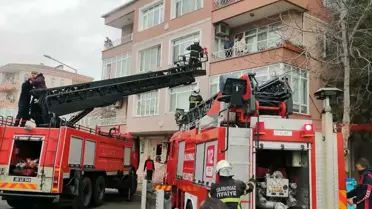 Lüleburgaz'da Apartman Yangını