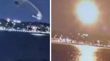 ABD'deki uçak kazasının yeni görüntüleri ortaya çıktı