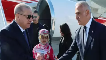 Cumhurbaşkanı Erdoğan'ın ziyaretine Bakan Ersoy da eşlik etti