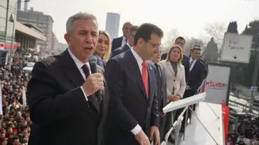 İmamoğlu'nun mikrofonu verdiği Yavaş'ın sözleri alandakileri coşturdu: Orayı kapatalım