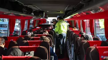 Adana'da Yolcu Otobüslerine Denetim