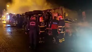 Gaziantep'te Kaza: 1 Ölü, 19 Yaralı