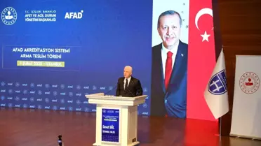 Eyüpsultan'da 72 Arama Kurtarma Ekibine Akreditasyon Armaları Teslim Edildi