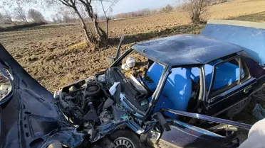 Vezirköprü'de Otomobil Kazası: 10 Yaralı