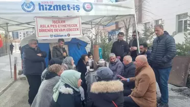 Van'da MHP İl Başkanı Güngöralp, işten çıkarılan belediye çalışanlarını ziyaret etti