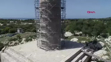 Patara'da Antik Deniz Feneri Restorasyonunda Son Aşama