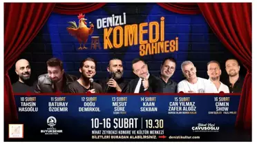 Denizli'de Komedi Dolu Bir Haftalık Etkinlik Başlıyor