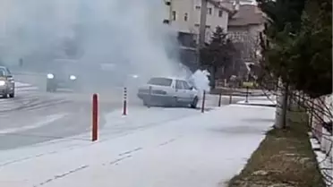 Kastamonu'da Otomobil Yangını