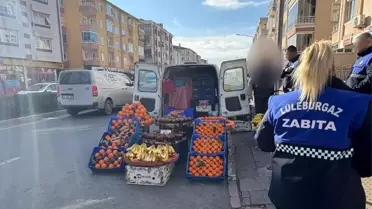 Lüleburgaz'da Seyyar Satıcılara Denetim