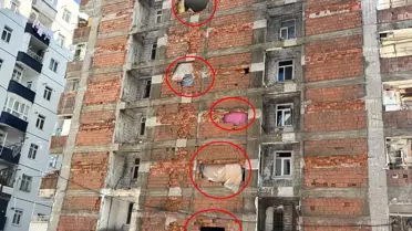 Diyarbakır'da ağır hasarlı binada yaşayan 5 aile taşınamıyor