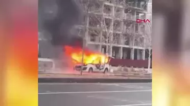 Diyarbakır'da Seyir Halindeki Araç Yangın Çıkardı