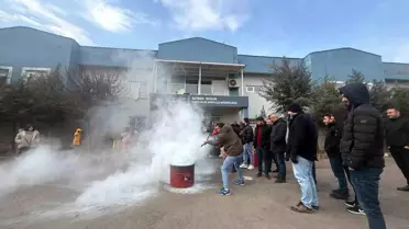 Kozluk'ta Gençlik Merkezi'nde Gerçekleşen Yangın Tatbikatı