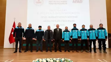 Ordu'da Arama Kurtarma Ekiplerine Armaları Teslim Edildi