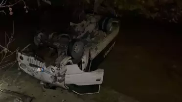 Alkol Tesdiğiyle Kaza Yapan Sürücü Yaralandı