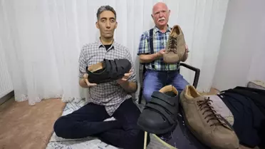 Dünyanın En Uzun Adamı Yeni Ayakkabılarıyla Dünya Turu Yapacak