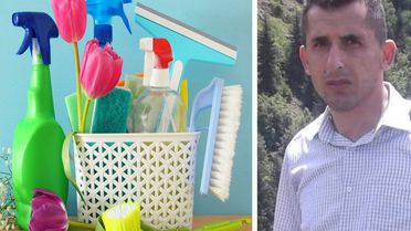 Temizlik yaparken kullandığı malzemeler canından etti
