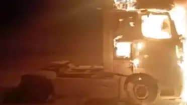 Kaman'da Tır Yangını Kontrol Altına Alındı