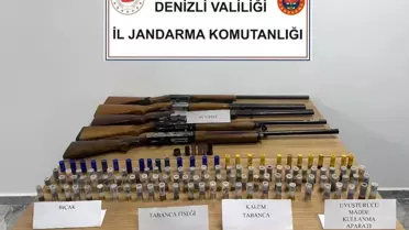 Denizli'de Jandarmadan Silah Operasyonu