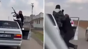 Magandanın konvoydaki tüfekli şovu kötü bitti