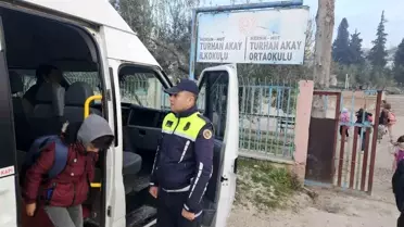 Mersin'de Okul Servislerine Denetim