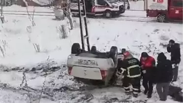 Amasya'da Kar Yağışı Nedeniyle Trafik Kazası: Üç Yaralı