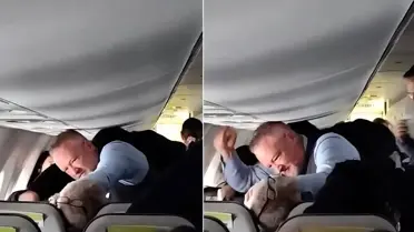 Kabin memurundan tartışma yaratan müdahale! Dakikalarca yumrukladı