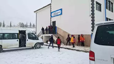Adıyaman'da Kar Yağışı Nedeniyle Okullar Tatil