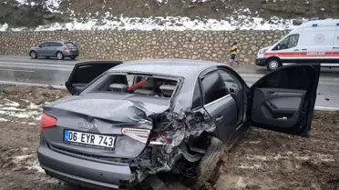 Amasya'da Kavşak Kazası: 6 Yaralı