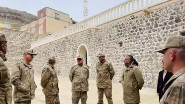 Jandarma Heyeti Mor Kuryakos Manastırı'nı Ziyaret Etti