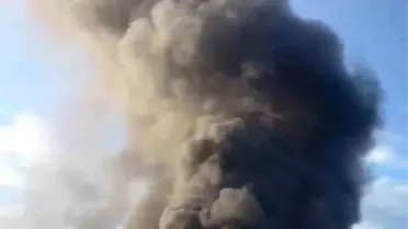 Hatay'da Konteyner Yatakhanede Yangın