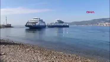 Çanakkale'de Feribot Arıza Yaptı, Başka Feribot Kurtardı