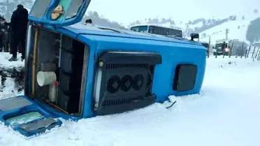 Tokat'ta Servis Kazası: 2 Yaralı