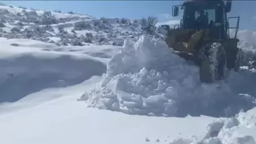 Batman'da Kar Sebebiyle 4 Köy ve 24 Mezra Yolu Kapandı