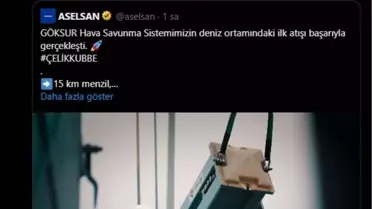 Görgün: GÖKSUR Nokta Hava Savunma Sistemi Yüksek Etkinlikte