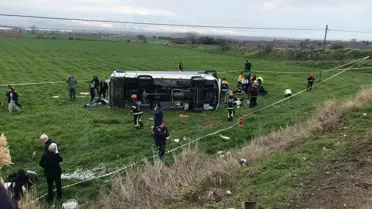 Denizli'de Öğrenci Servisi Kazası