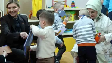 Emine Erdoğan ve Olena Zelenska, Ukraynalı çocukları ziyaret etti