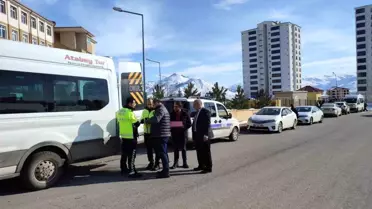 Sivas'ta Okul Servislerine Denetim Yapılıyor
