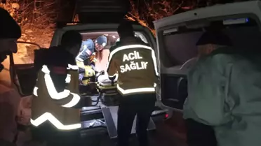 Erbaa'da Yaralı Yaşlı Adam, Kapanan Yol 4 Saatlik Çalışmayla Açıldı