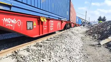 Çerkezköy'de Vagonlar Raydan Çıktı